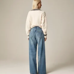 Mid-rise superwide-leg jean