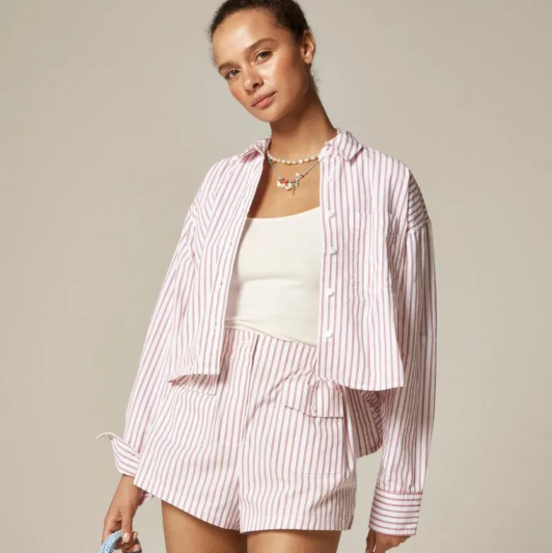 Mini boxer short in oxford stripe