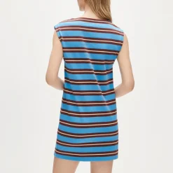 Mini knit dress in stripe