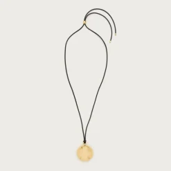 Mirror compact pendant necklace
