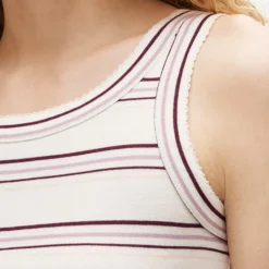 New perfect-fit high-neck tank top in stripe