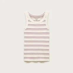 New perfect-fit high-neck tank top in stripe