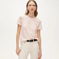 New relaxed linen T-shirt