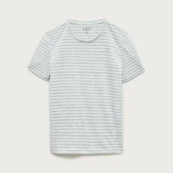 New relaxed linen T-shirt in stripe