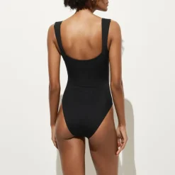 Nia ruched squareneck one-piece