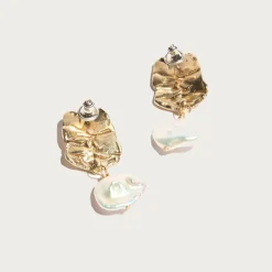 Odette New York® fender pearl earrings