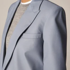 Oversized blazer in wool blend