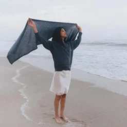 Oversized cashmere wrap