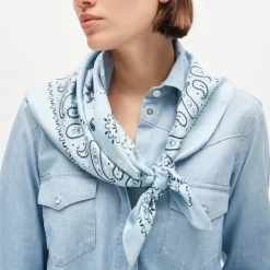 Oversized silk bandana