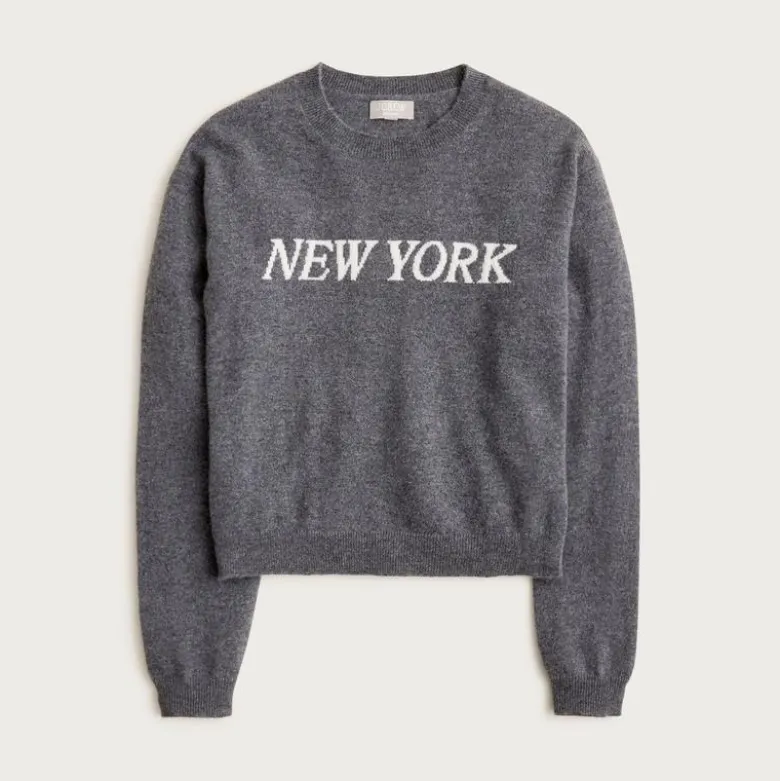 Perfect cashmere "New York" crewneck