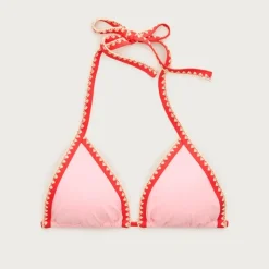Perfect crochet-trim string bikini top
