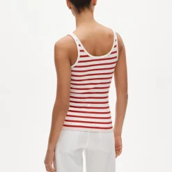 Perfect rib scoopneck tank top in stripe
