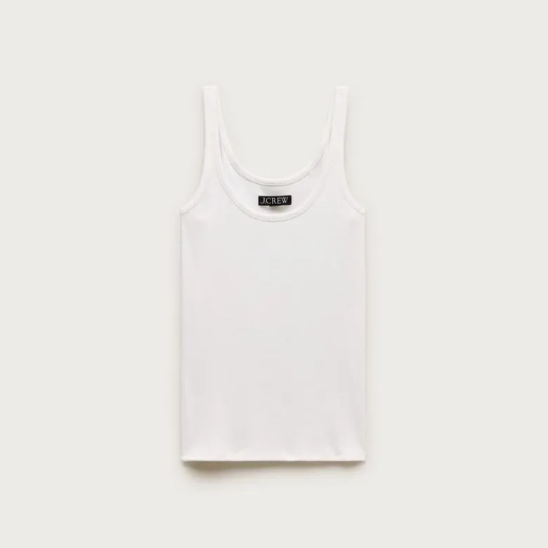 Perfect rib scoopneck tank top
