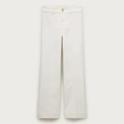 Petite denim trouser jean with stacked buttons