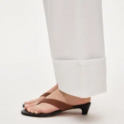 Petite Everyday wide-leg cuffed ankle jean in rigid