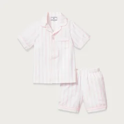 Petite Plume™ girls' short set in stripe