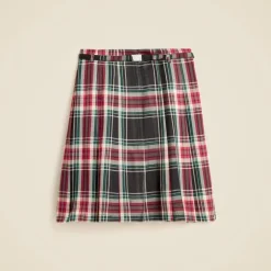 Pleated prep skirt in Stewart tartan