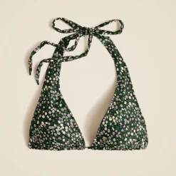 Plunge O-ring bikini top in Liberty® Marguerite fabric