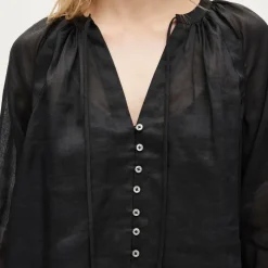 Popover top in ramie