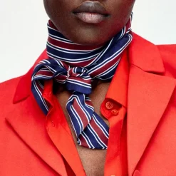 Printed silk scarf