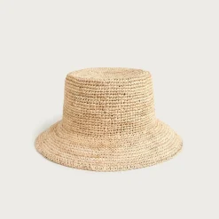 Raffia bucket hat