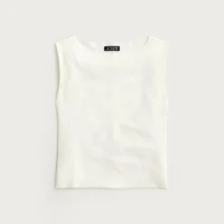 Refined rib shell tank top
