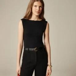Refined rib shell tank top