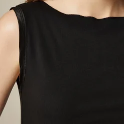 Refined rib shell tank top