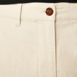 Relaxed barrel-leg pant in linen blend