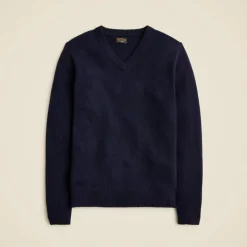 Relaxed midweight cashmere V-neck sweater