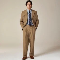 Relaxed-fit suit jacket in cotton poplin