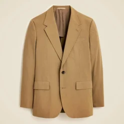 Relaxed-fit suit jacket in cotton poplin