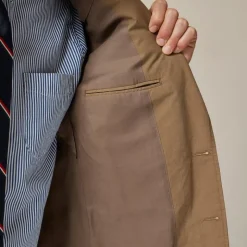 Relaxed-fit suit jacket in cotton poplin