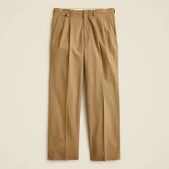 Relaxed-fit suit pant in cotton poplin
