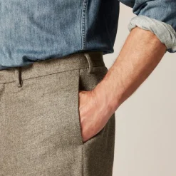 Relaxed-fit suit pant in English merino wool