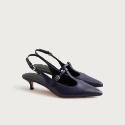 Robin Mary Jane slingback heels in leather