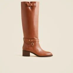 Ryder knee-high boots in leather