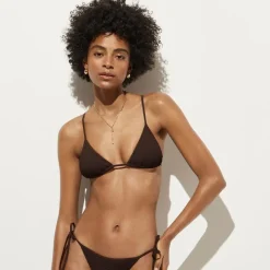 Scrunchie string bikini top