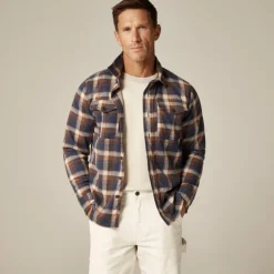 Seaboard soft-knit shirt in plaid