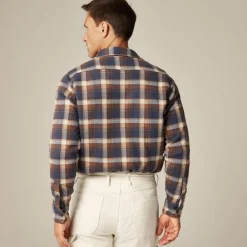 Seaboard soft-knit shirt in plaid