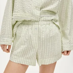Seersucker pajama short set