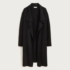Shawl-collar sweater blazer
