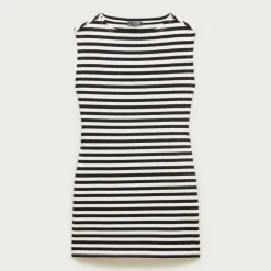 Sheath mini dress in stripe