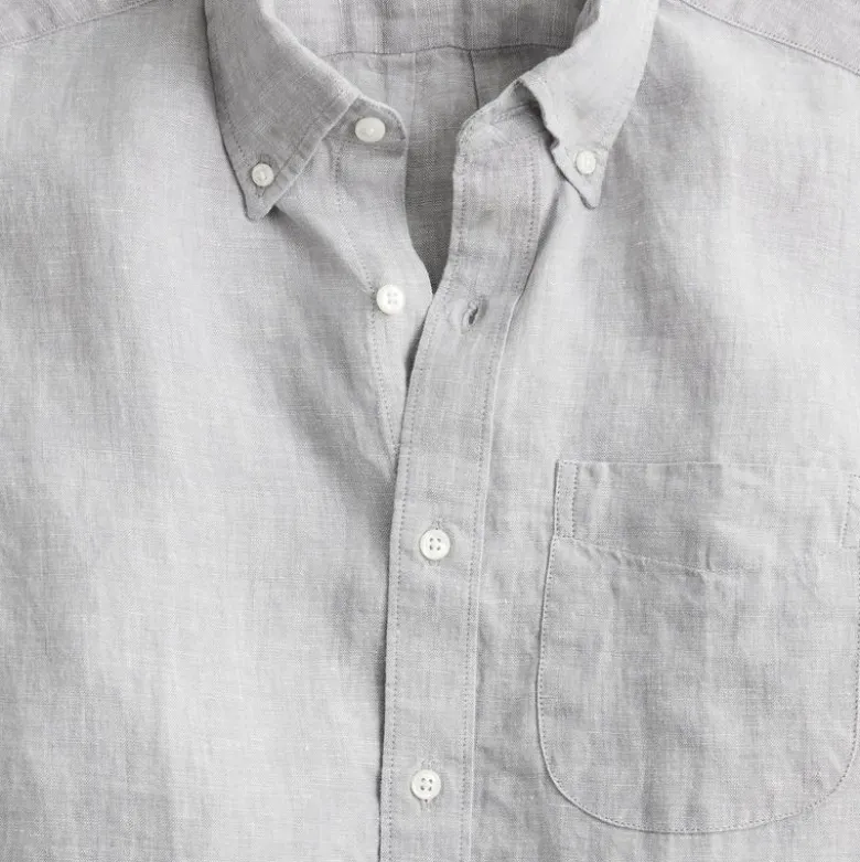 Short-sleeve Baird McNutt Irish linen shirt