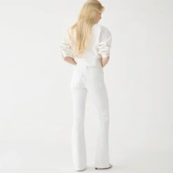 Skinny flare jean in white wash