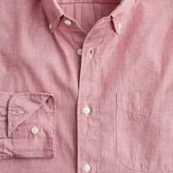 Slim Secret Wash cotton poplin shirt