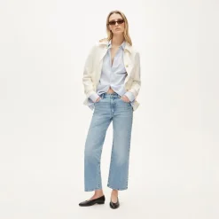 Slim-wide jean in semi-stretch