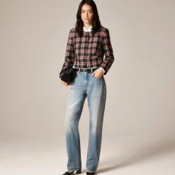 Slouchy jean with embellished side stripe
