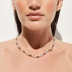 Small bead and pearl necklace
