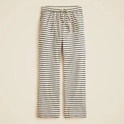 Soft rib wide-leg pant in stripe